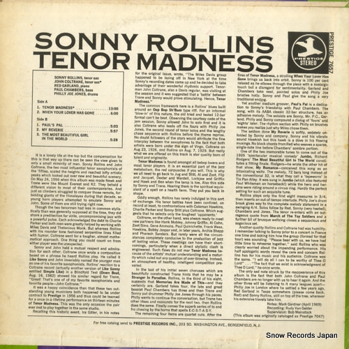 ROLLINS, SONNY tenor madness PRT-7657