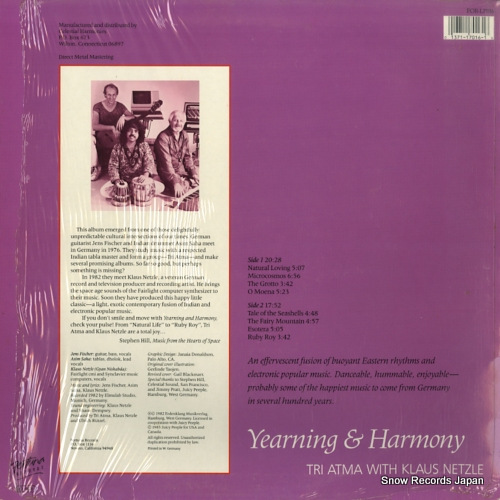 ATMA, TRI, AND KLAUS NETZLE yearning & harmony FOR-LP016