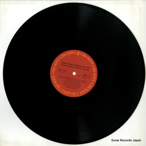 MATHIS, JOHNNY, AND DENIECE WILLIAMS that's what friends are for 25AP1098