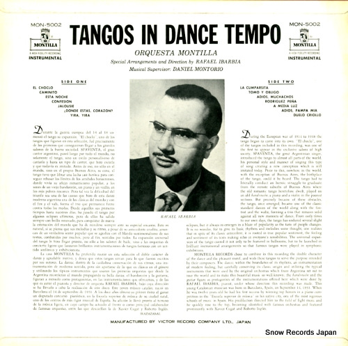 IBARBIA, RAFAEL tangos in dance tempo MON-5002
