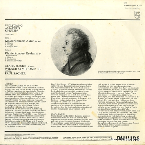 HASKIL, CLARA mozart; klavierkonzerte nr.23 & nr.9