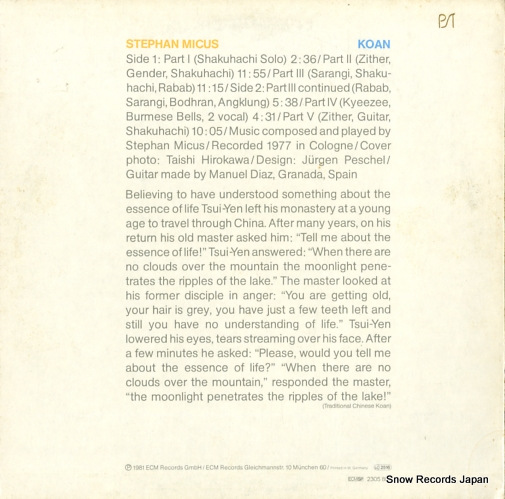 MICUS, STEPHAN koan ECM2305804