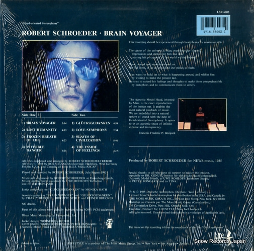 SCHROEDER, ROBERT brain voyager LSR6003
