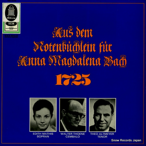 V/A bach; aus dem notenbuchlein fur anna magdalena bach 1725 SMC80978