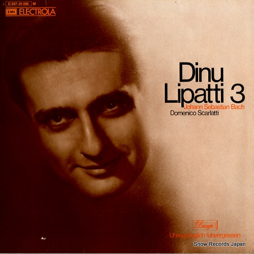 ディヌ・リパッティ bach; dinu lipatti 3 1C047-01406