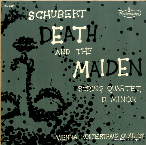 �������󡦥���ĥ���ȥϥ����ͽ����� schubert; death and the maiden ML5014