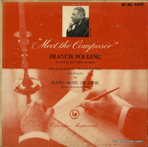 �ե�󥷥����ס���� francis poulenc playing his own works / piano music of satie ML4399