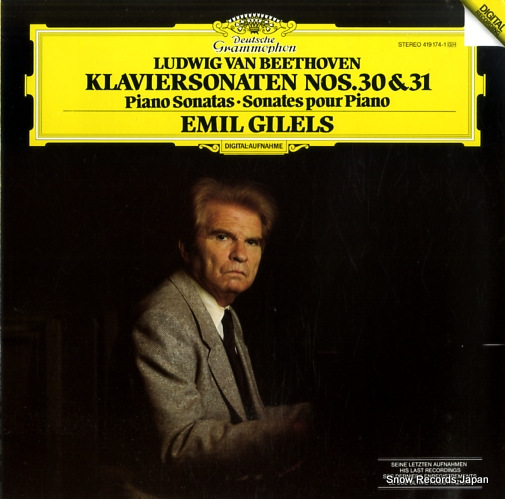 ���ߡ��롦����ꥹ beethoven; klaviersonaten nos.30 & 31 419174-1
