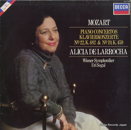 アリシア・デ・ラローチャ mozart; piano concertos klavierkonzerte SXDL7566
