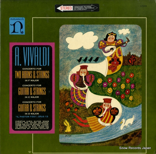 ������󡦥ɥ����å� vivaldi; soncerto for guitar and strings in c major H-71018