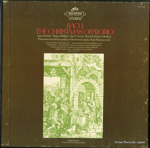 クルト・トーマス bach; the christmas oratorio SIC-6040