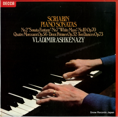 ヴラディーミル・アシュケナージ scriabin; piano sonatas SXL6868