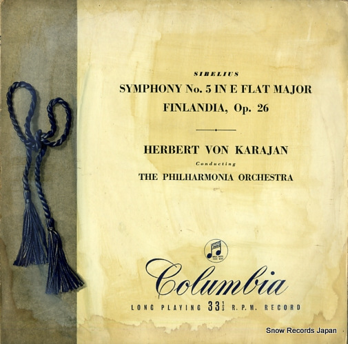 ヘルベルト・フォン・カラヤン sibelius; symphony 33CX1047