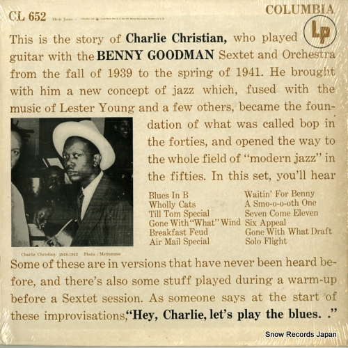 ���㡼�꡼�����ꥹ����� charlie christian with the benny goodman sextet and orchestra CL652