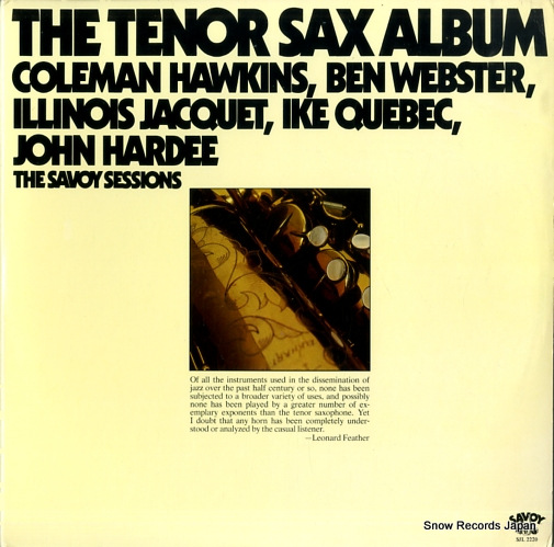 V/A the tenor sax album SJL2220