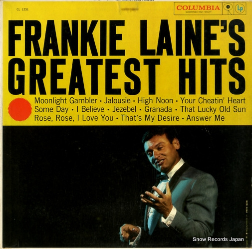 �ե�󥭡����쥤�� frankie laine's greatest hits CL1231
