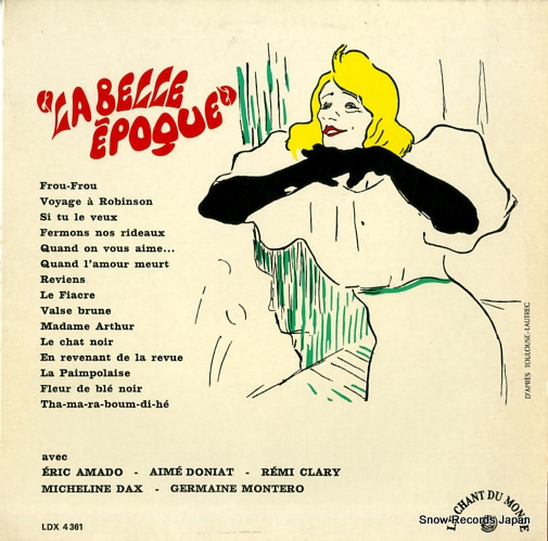 V/A la belle epoque LDX4361