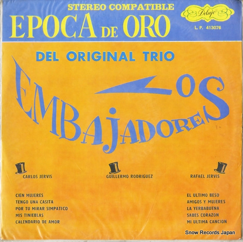 トリオ・ロス・エンバハドーレス epoca de oro del original trio embajadores L.P.413076
