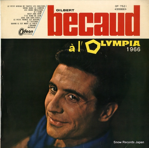 ����١��롦�٥��� becaud a l'oltmpia 1966 OP-7521