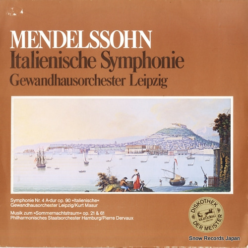 ライプツィヒ・ゲヴァントハウス管弦楽団 mendelssohn; italienische symphonie 87683XAK