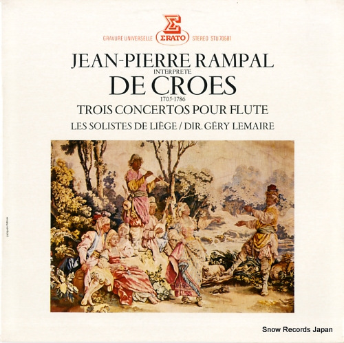 ジャン=ピエール・ランパル croes; trois concertos pour flute STU70581