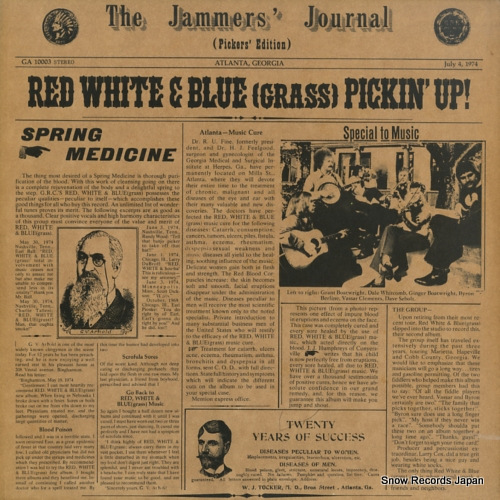RED, WHITE & BLUE (GRASS) pickin' up GA-10003