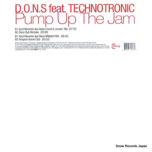 D.O.N.S. pump up the jam UL1307-6