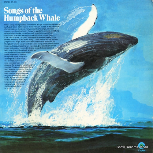 HUMPBACK WHALE songs of the humpback whale ST-620