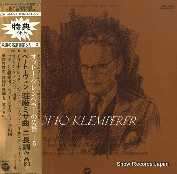 KLEMPERER, OTTO beethoven; missa solemnis DXM-164-VX DXM-164-2-V