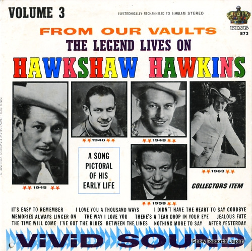 ホークショウ・ホーキンズ hawkshaw hawkins volume 3 KING873