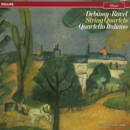 イタリア弦楽四重奏団 debussy; string quartet in g minor string quartet in f major 416665-1