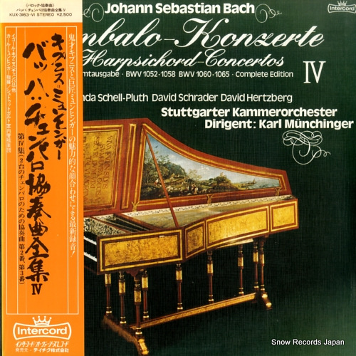 カール・ミュンヒンガー バッハ:チェンバロ協奏曲全集4 KUX-3163-VI