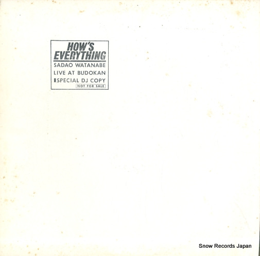 渡辺貞夫 how's everything live at budokan special dj copy XDAP93025