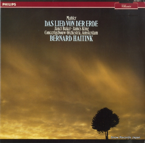 ベルナルト・ハイティンク mahler; das lied von der erde 412927-1