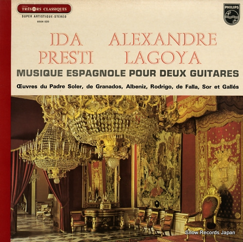 イダ・プレスティ&アレクサンドル・ラゴヤ musique espagnole pour deux guitares 6504020