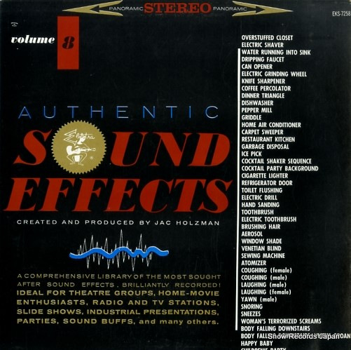 ジャック・ホルツマン authentic sound effects vol.8 EKS-7258