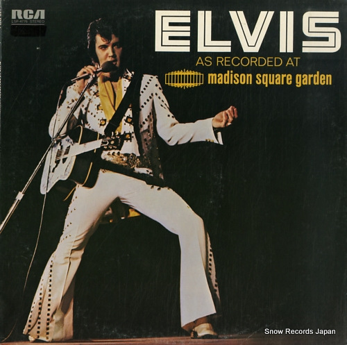 PRESLEY, ELVIS as recorded at madison square garden LSP-4776
