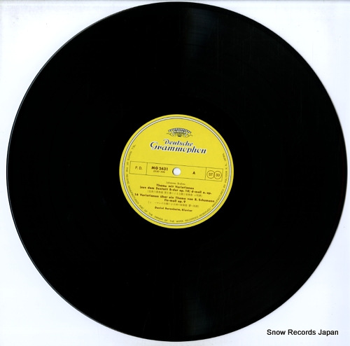 BARENBOIM, DANIEL brahms; variations for piano MG2431