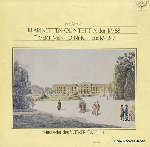 WIENER OKTETT mozart; klarinetten-quintett a-dur, kv581 GT9263