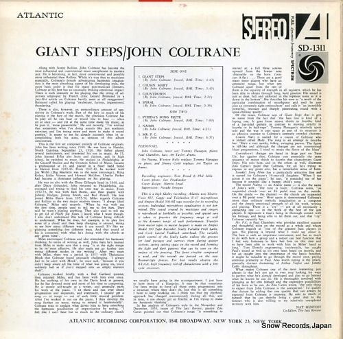 COLTRANE, JOHN giant steps SD-1311