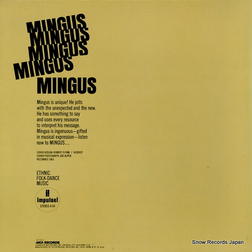 MINGUS, CHARLES mingus mingus mingus mingus mingus VIM-5546