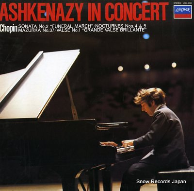 ASHKENAZY, VLADIMIR ashkenazy in concert L18C-5106