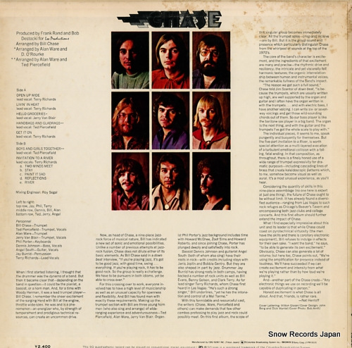 CHASE chase ECPN-33 - back cover