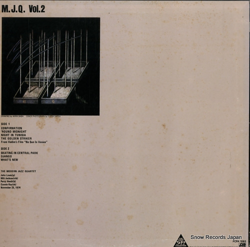MODERN JAZZ QUARTET, THE m.j.q. vol.2 FCPA1063