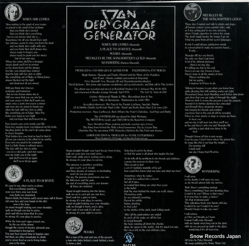 VAN DER GRAAF GENERATOR world record RJ-7185
