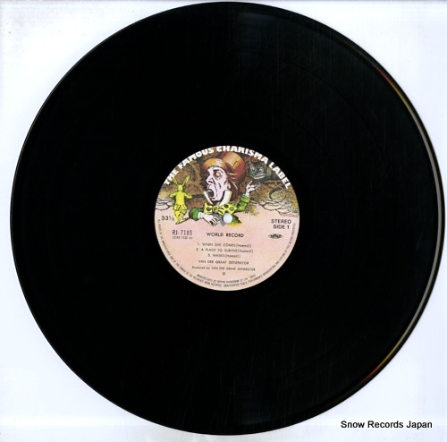 VAN DER GRAAF GENERATOR world record RJ-7185