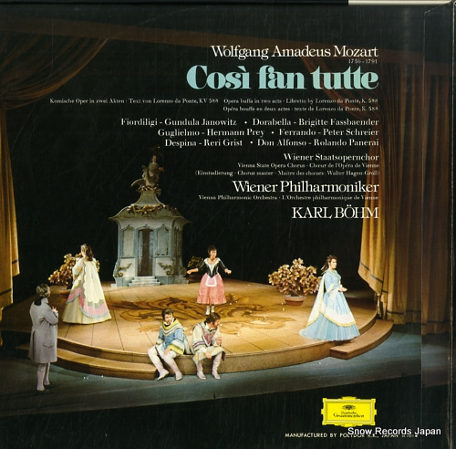 BOHM, KARL mozart; cosi fan tutte MG8065