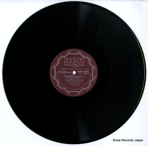 CASALS, PABLO the art of pablo casals RVC-1563(M)
