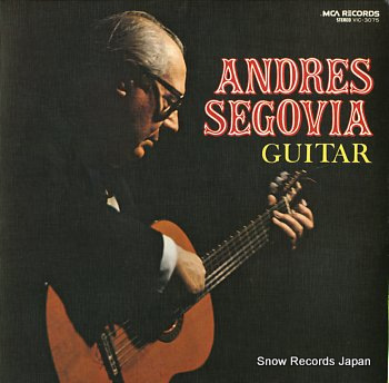 SEGOVIA, ANDRES guitar VIC-3075