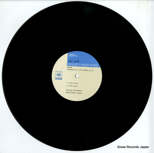 WALTER, BRUNO brahms; symphony no.4 / tragic overture SOCF120